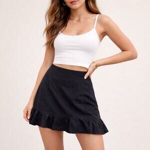 Abercrombie & Fitch Linen Blend Mini Skirt – Size Small